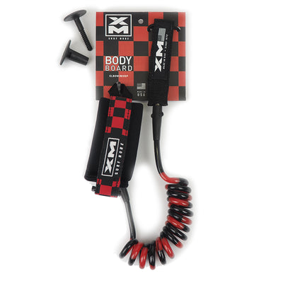 XM BODYBOARD LEASH / CHECKERED / ELBOW-BICEP / COIL - XM | SURF MORE