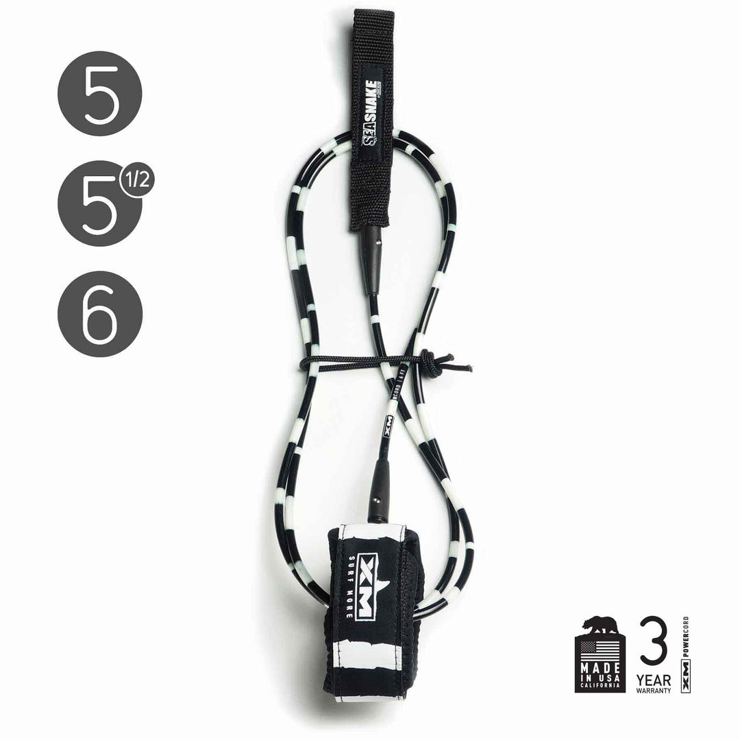 XM SURFBOARD LEASH / SEA SNAKE / ULTRA COMP (.200in) – XM | SURF MORE