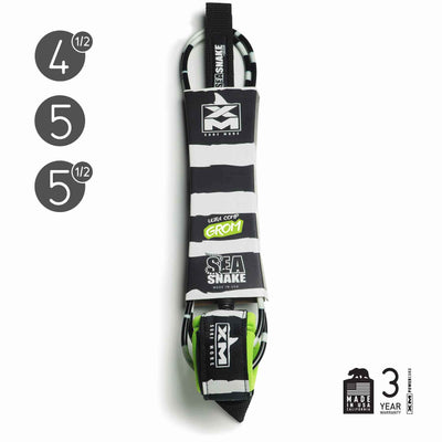 XM SURFBOARD LEASH / SEA SNAKE / ULTRA GROM (.200in) - XM | SURF MORE