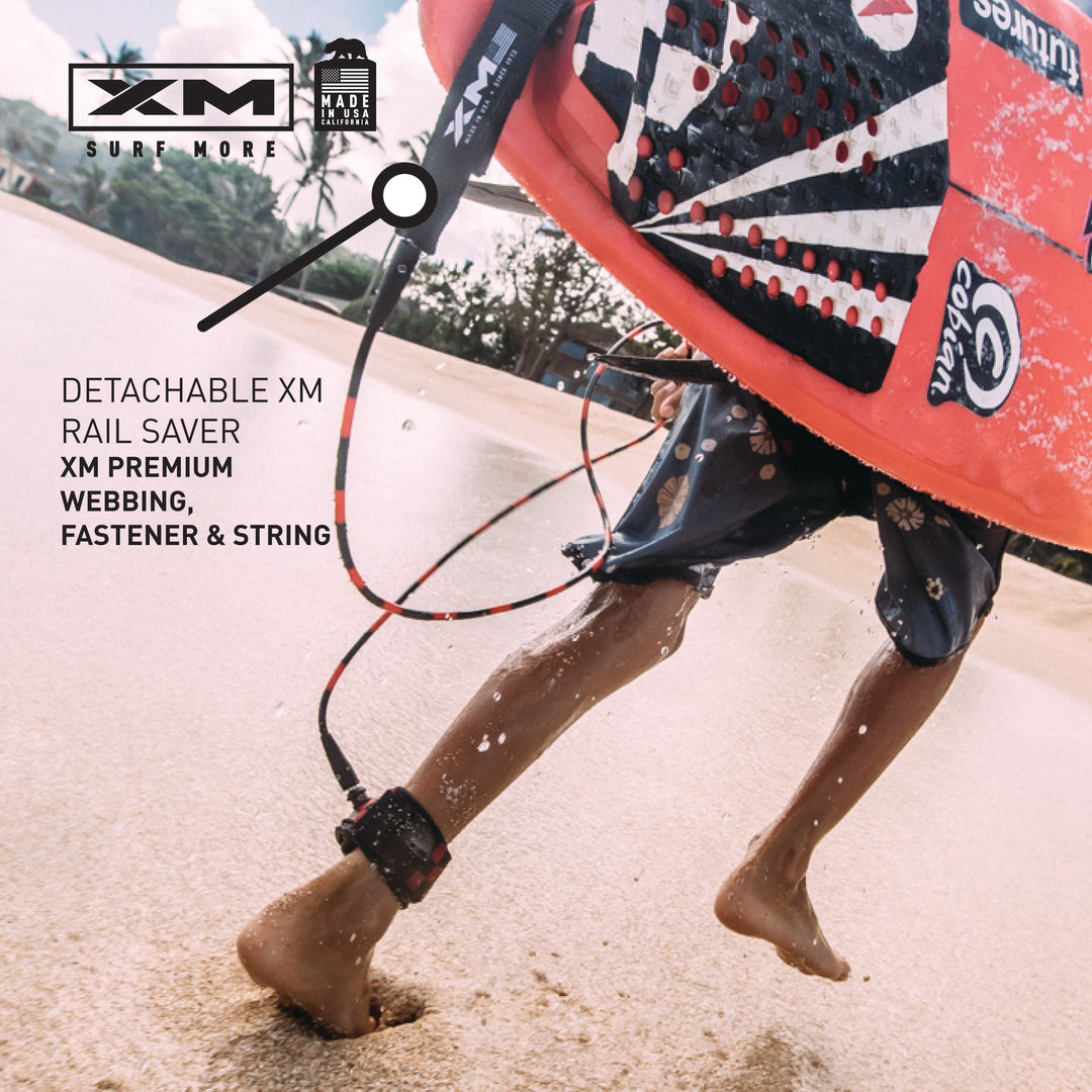 XM SURFBOARD LEASH / TANGLE-FREE / REGULAR (.270in) – XM | SURF MORE